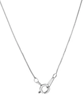 Diamond Round & Baguette Double Halo 18" Pendant Necklace (1/2 ct. t.w.) in 14k White Gold