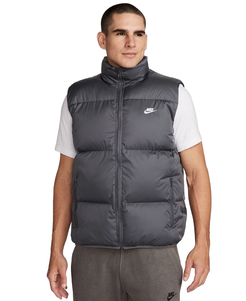 Nike Men's Sportswear Club Quilted Water-Repellent Full-Zip Puffer Vest