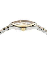 Ferragamo Men's Swiss Vega Diamond (1/6 ct. t.w.) Two-Tone Stainless Steel Bracelet Watch 40mm