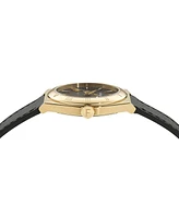 Ferragamo Women's Swiss Vega Black Leather Strap Watch 35mm