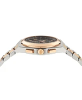 Ferragamo Men's Swiss Chronograph Vega Two-Tone Stainless Steel Bracelet Watch 42mm