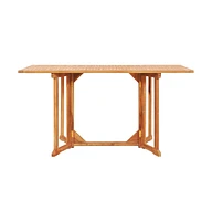 vidaXL Folding Butterfly Patio Table 59.1"x35.4"x29.5" Solid Teak Wood