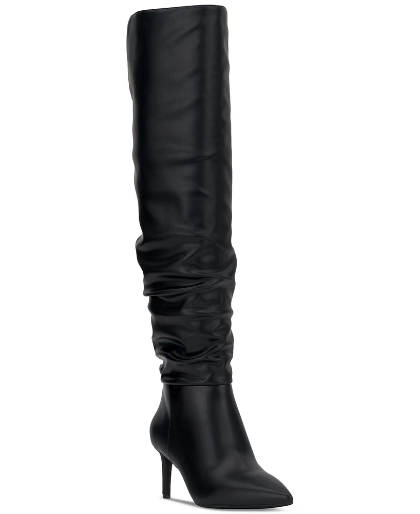 I.n.c. International Concepts Women's Damoni Mid-Heel Over-the-Knee Boots, Created for Macy's