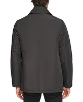 Kenneth Cole Men's Double Breasted Peacoat with Removable Bib