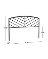 Hillsdale 51.25" Metal Essex King Headboard