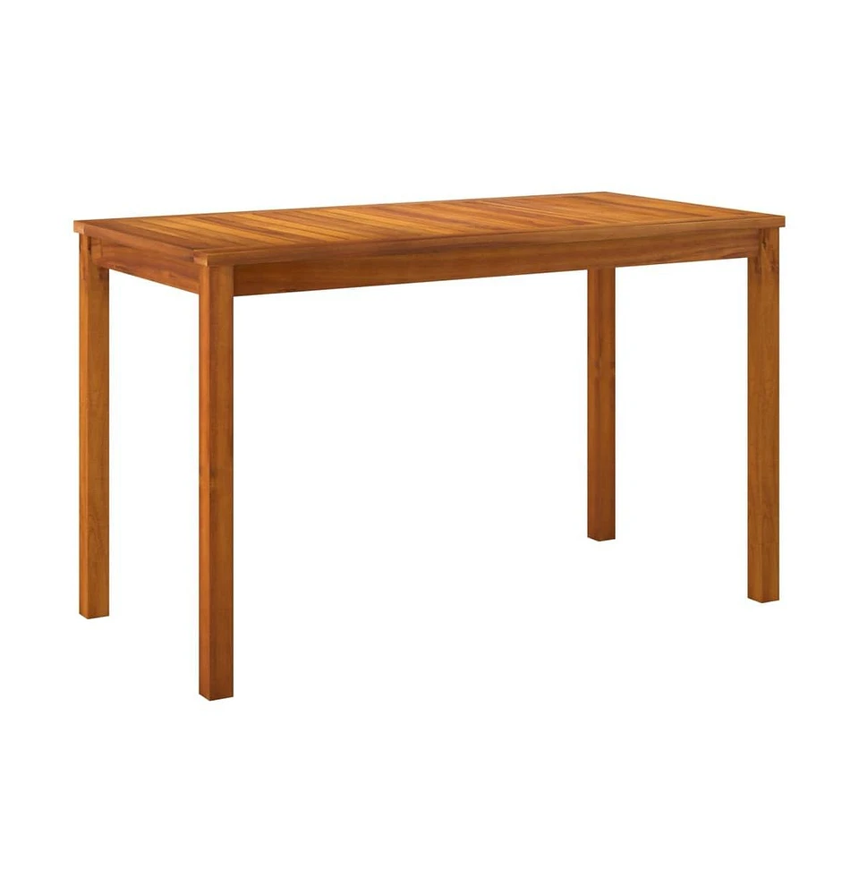 vidaXL Patio Table 43.3"x21.7"x26.4" Solid Wood Acacia