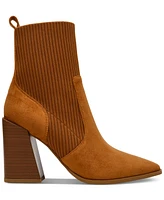 Wild Pair Trinityy Pointed-Toe Pull-On Knit Dress Booties, Created for Macy's