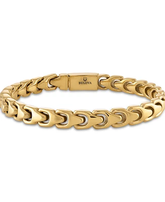 Bulova Gold-Tone Stainless Steel Link Bracelet