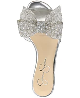 Jessica Simpson Women's Irrone Embellished Bow Block-Heel Sandals