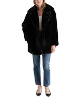 Steve Madden Women's Snow Faux-Fur Teddy Coat