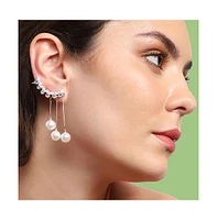 Sohi Women's Snowball Drop Earrings