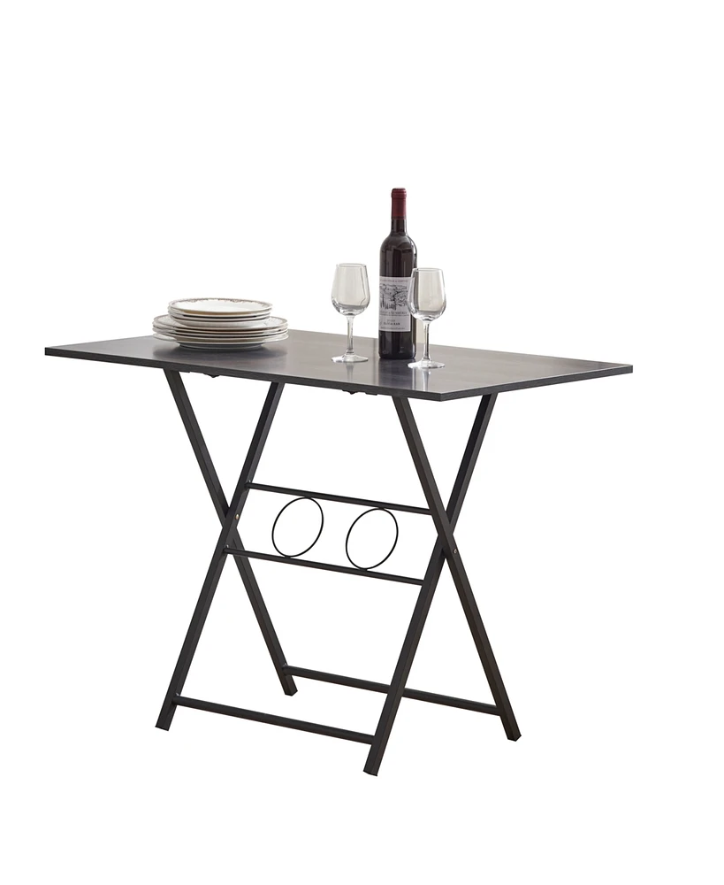 Slickblue Small Foldable Desk for Small Spaces – Multifunctional Computer Table & Writing Workstation, No Assembly Required