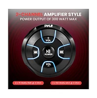 Pyle Amplified Wireless Bluetooth Audio Controller, Waterproof, 300 Watt