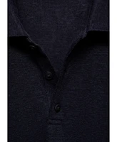 Mango Men's Linen Polo Shirt