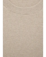 Mango Men's Ribbed Cotton Knitted Sweater