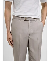 Mango Men's Linen-Blend Suit Pants