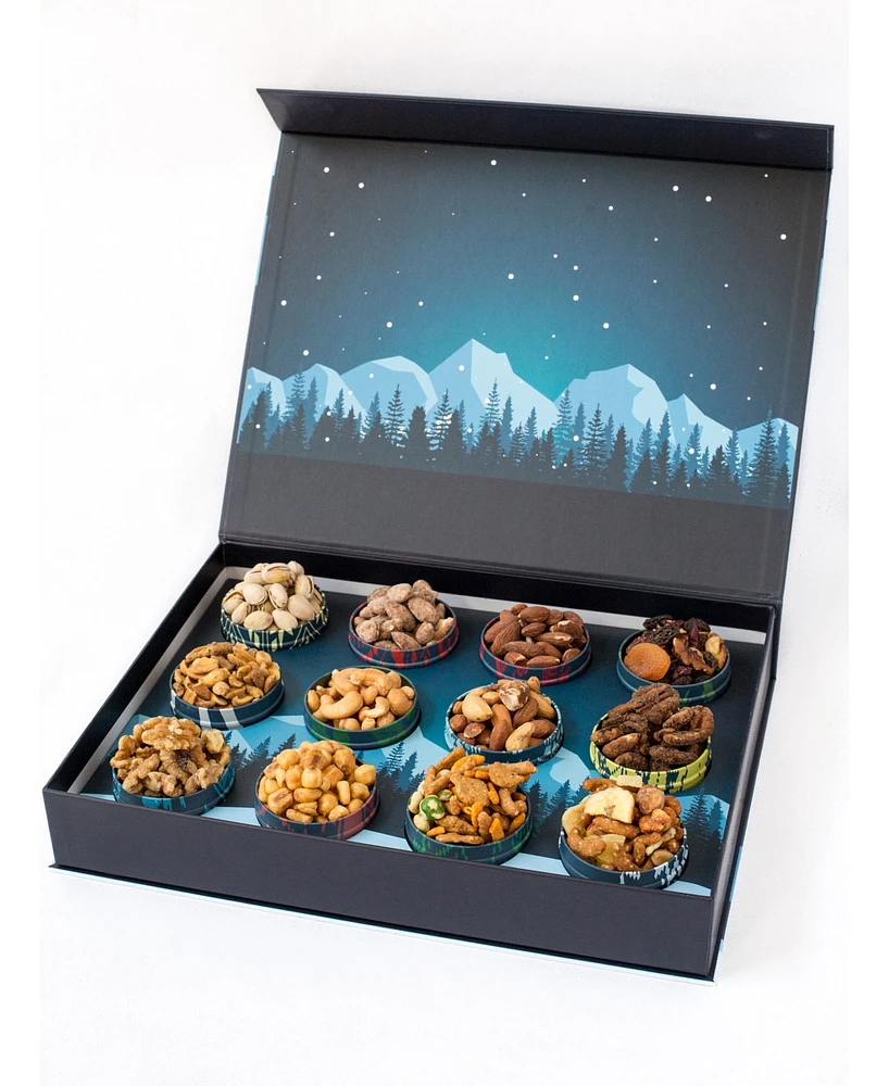 Dm Snacks 12 Days of Gourmet Nuts Winter Wonderland Selection Advent Calendar, 12 piece