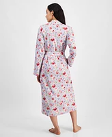 Charter Club Women's Cotton Floral Long Robe