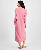 Charter Club Women's Cotton Long-Sleeve Nightgown, Created for Macy's