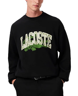 Lacoste Men's Loose-Fit Logo Graphic Sweatshirt