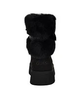 Guess Women's Denla Cold Weather Faux Fur Booties