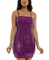 Emerald Sundae Juniors' Sequined Bodycon Dress