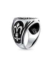 Bling Jewelry Large Good Luck Black Ace Of Spade Ring .925 Sterling Silver