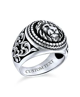 Bling Jewelry Big Statement Biker Style Lion Ring Solid .925 Sterling Silver