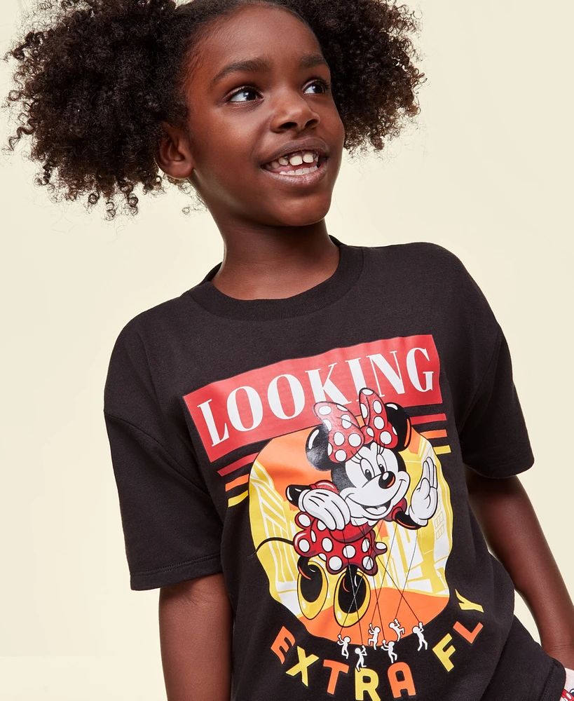 Disney | Macy's Big Kids Unisex Looking Extra Fly Minnie Mouse Balloon T-Shirt, Created for