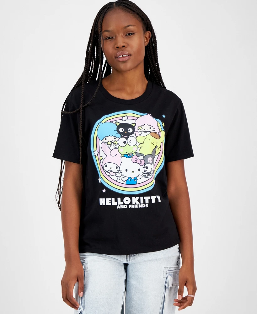 Love Tribe Juniors' Hello Kitty & Friends Stars Graphic T-Shirt