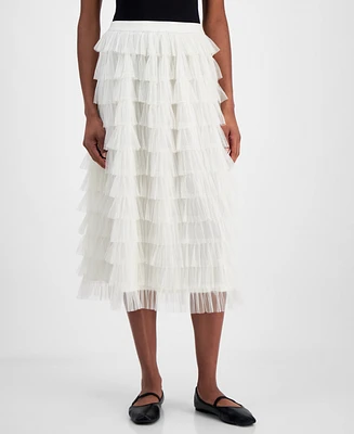 And Now This Women's Tulle Ruffle Midi Skirt, Exclusively at Macy's