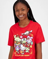 Love Tribe Juniors' Hello Kitty & Friends Lunar New Year Graphic T-Shirt