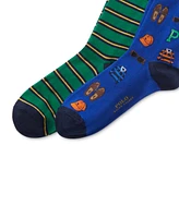 Polo Ralph Lauren Men's 2-Pk. Preppy Icon Slack Socks