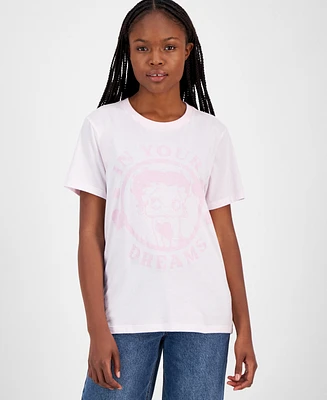 Grayson Threads, The Label Juniors' Betty Boop Tonal Graphic T-Shirt