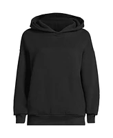 Lands' End Women's Serious Sweats Relaxed Long Sleeve Hoodie Sweatshirt