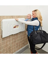 ECR4Kids Toddler Horizontal Diaper Changing Station, White Granite