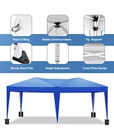 Slickblue Pop-Up Canopy Tent - Portable Outdoor Folding Party with 6 Removable Sidewalls & Carry Bag