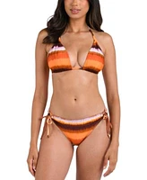 La Blanca Womens Upon Horizon Halter Bikini Top Hipster Bikini Bottoms