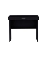 Depot E-Shop Montana Storage Desk, Spacious Stylish with Drawer and Shelf