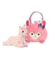 Aurora Small Bubblegum Llama Fancy Pals Fashionable Plush Toy Pink 7"