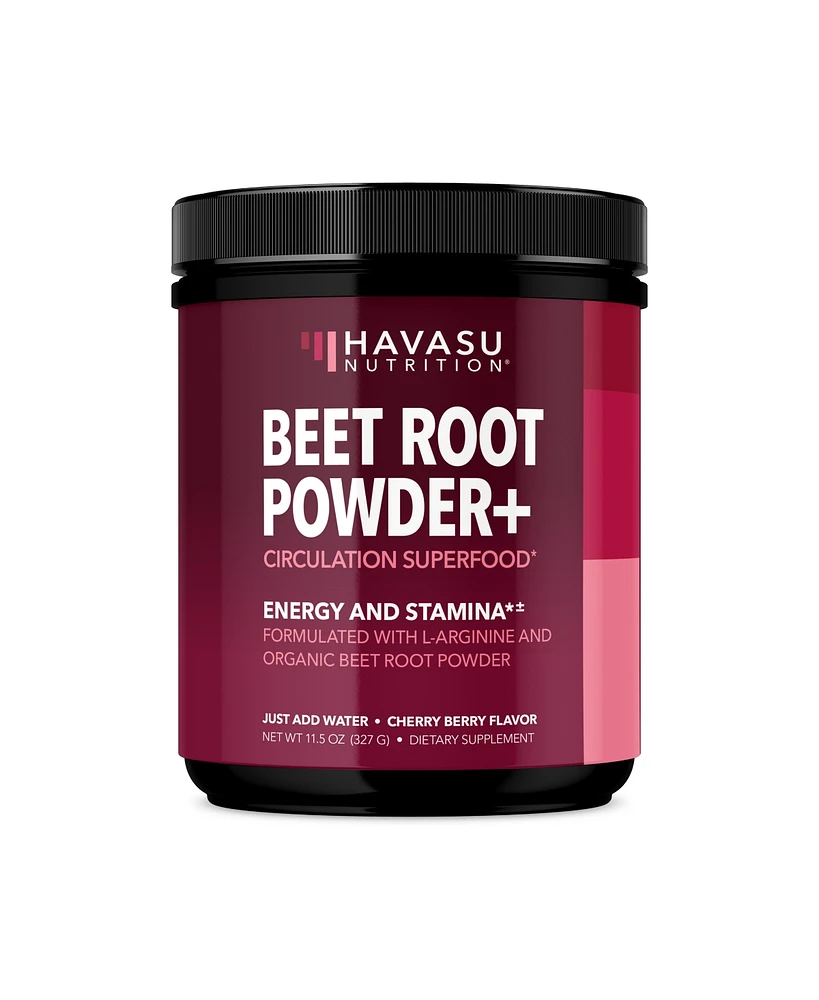 Beet Root Powder, Black Cherry Flavored, Havasu Nutrition, 327gm