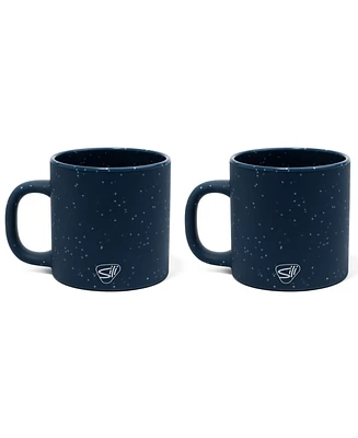 Coffee Mug 16oz: 2 pk - Speckled Blue
