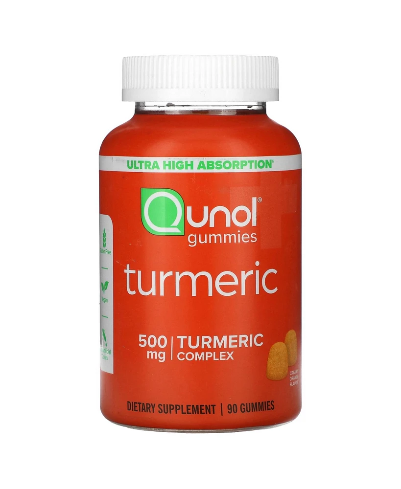 Qunol Turmeric Gummies Creamy Orange 500 mg