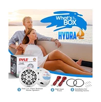Pyle 5.25'' Marine Component Speakers, Water Resistant, 150 Watt, White