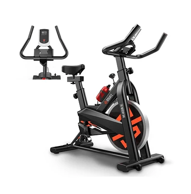 Squatz Stationary Cycling Bike Exerciser With Adjustable Resistance and Lcd Display