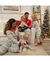 Gerber Baby Girls Holiday Family Pajamas Neutral Two Piece