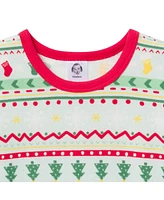 Gerber Baby Girls Holiday Family Pajamas Neutral Two Piece