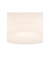 Possini Euro Design Possini Euro Sandringham 13 3/4" Sanded White Modern Led Ceiling Light