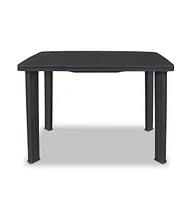 vidaXL Patio Table Anthracite 39.8"x26.8"x28.3" Plastic