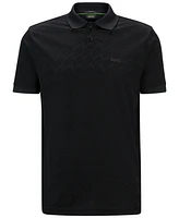 Boss by Hugo Men's Monogram Jacquard Relaxed-Fit Polo